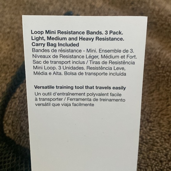 NIKE BRAND LOOP MINI RESISTANCE BANDS, LIGHT, MEDIUM, AND HEAVY - Picture 3 of 3